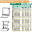 東製作所   天板コボレ止め付ステンレス製ワゴン (4方3段)　4GWG3-900H