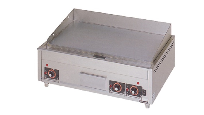高質 業務用厨房 機器用品INBIS電気グリドル サーモスタット付 MEG-046 幅450×奥行600×高さ300mm